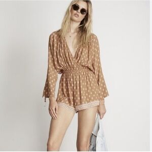 Faithfull The Brand Sublime Playsuit Florence  Print Romper Size 6